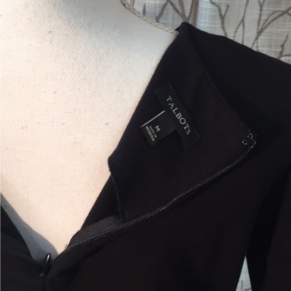 Talbots black heavy knit tee sweater - Picture 5 of 6